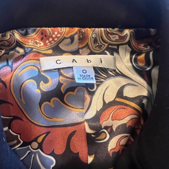 CAbi Navy, Double Breasted jacket, size 0 with beautiful detail - Picture 9 of 10